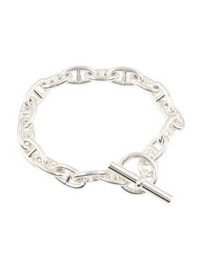Hermes Bracelet Chaine D'ancre GM 17 Pieces 27 cm 925 Sterling Silver